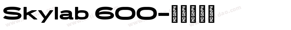 Skylab 600字体转换